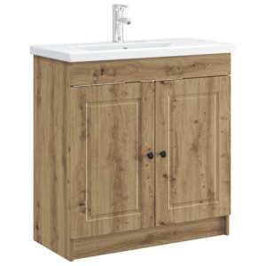 Koupelnová skříňka pod umyvadlo Dub artisan 78,5 x 37,5 x 81 cm - obrázek 3