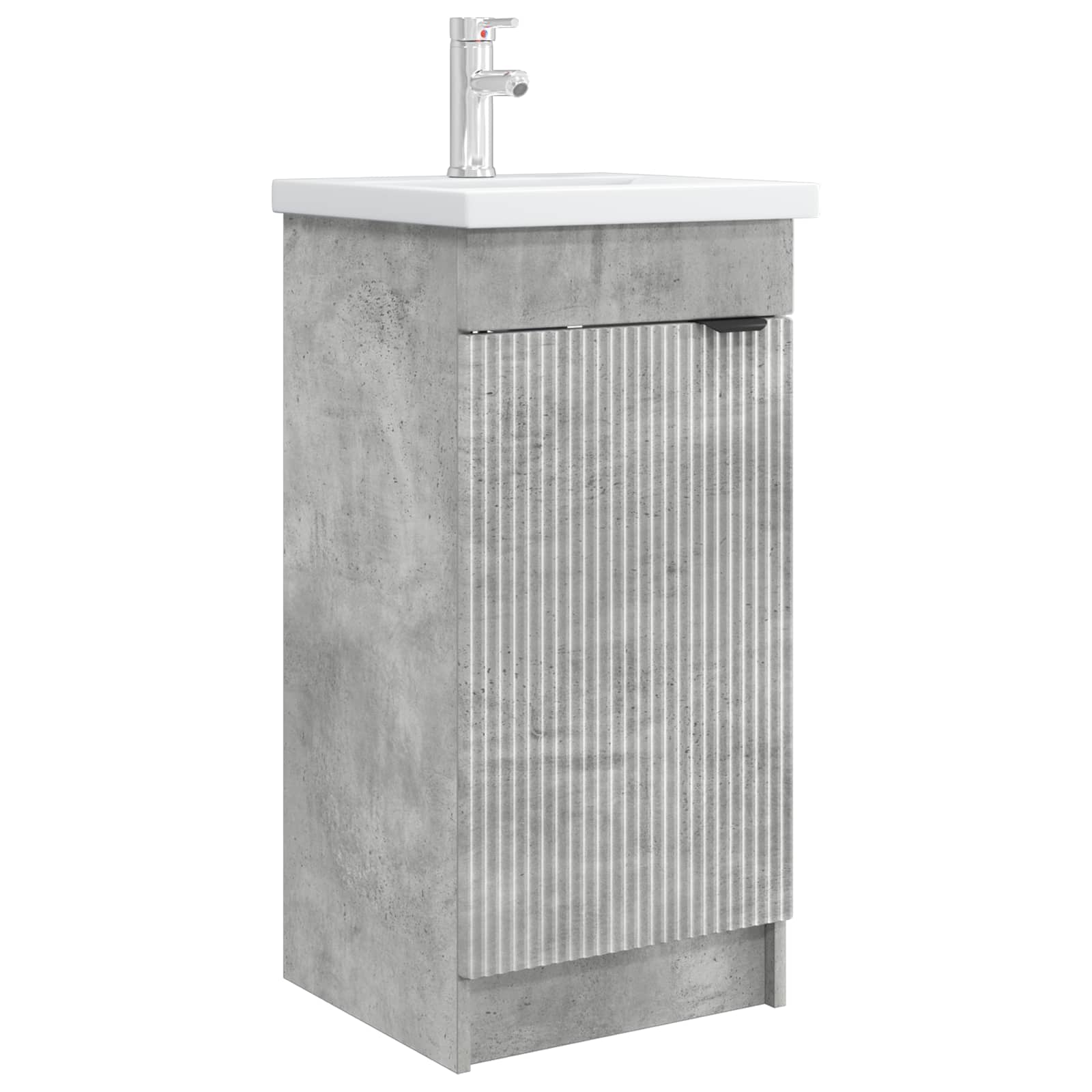 vidaXL Mobilă de baie cu chiuvetă Gri Beton 42 x 40 x 84,5 cm