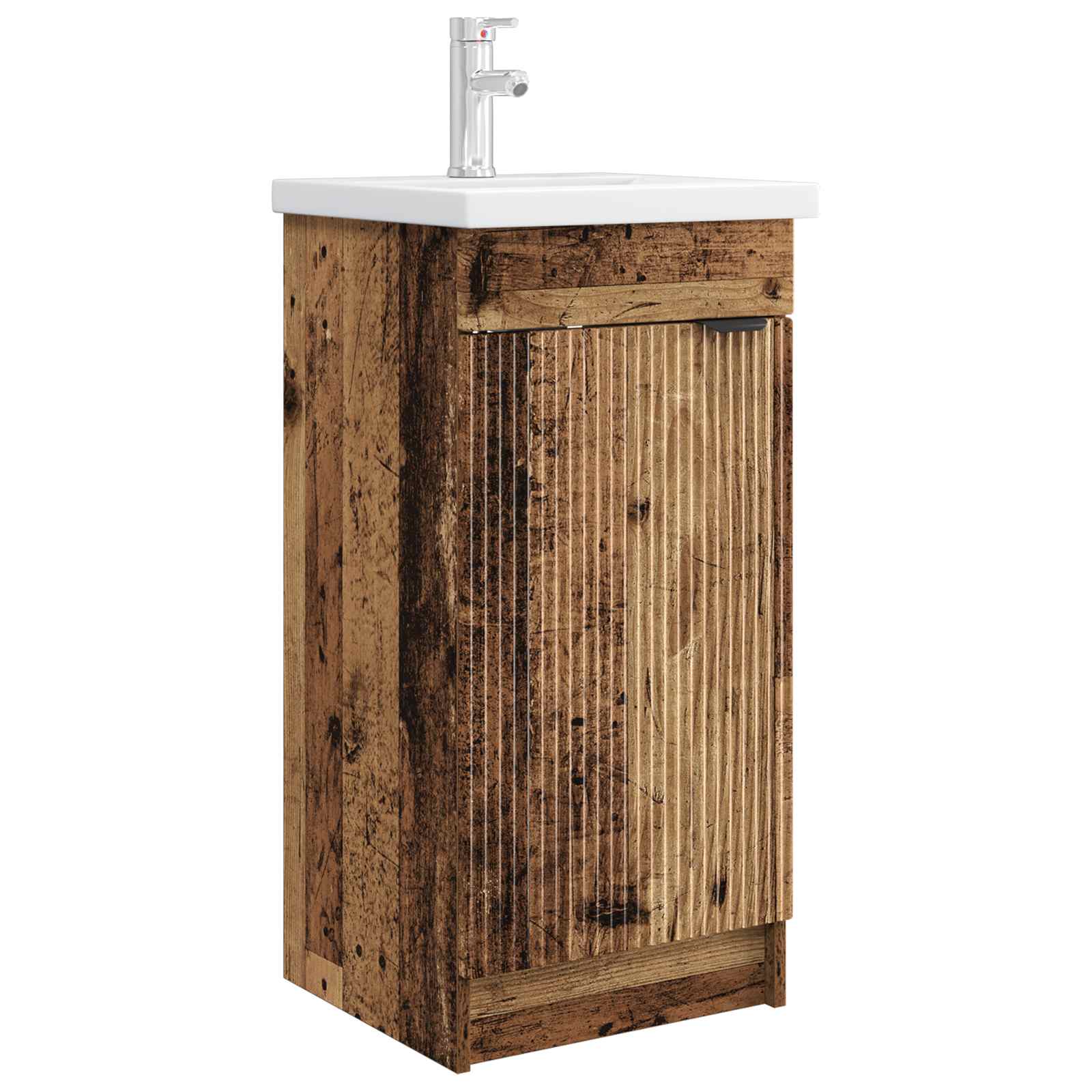 vidaXL Mobilă de baie cu chiuvetă Lemn vechi 42 x 40 x 84,5 cm