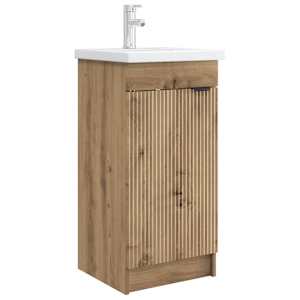 vidaXL Vannitoa kraanikauss Artisan tamm 42 x 40 x 84,5 cm Tehispuit