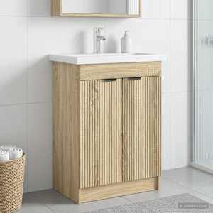 Koupelnová skříňka pod umyvadlo Dub sonoma 78,5 x 37,5 x 81 cm - obrázek 1