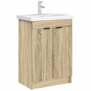 Koupelnová skříňka pod umyvadlo Dub sonoma 78,5 x 37,5 x 81 cm - obrázek 3