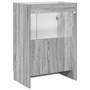 Koupelnová skříňka pod umyvadlo Šedý Sonoma 78,5 x 37,5 x 81 cm - obrázek 6