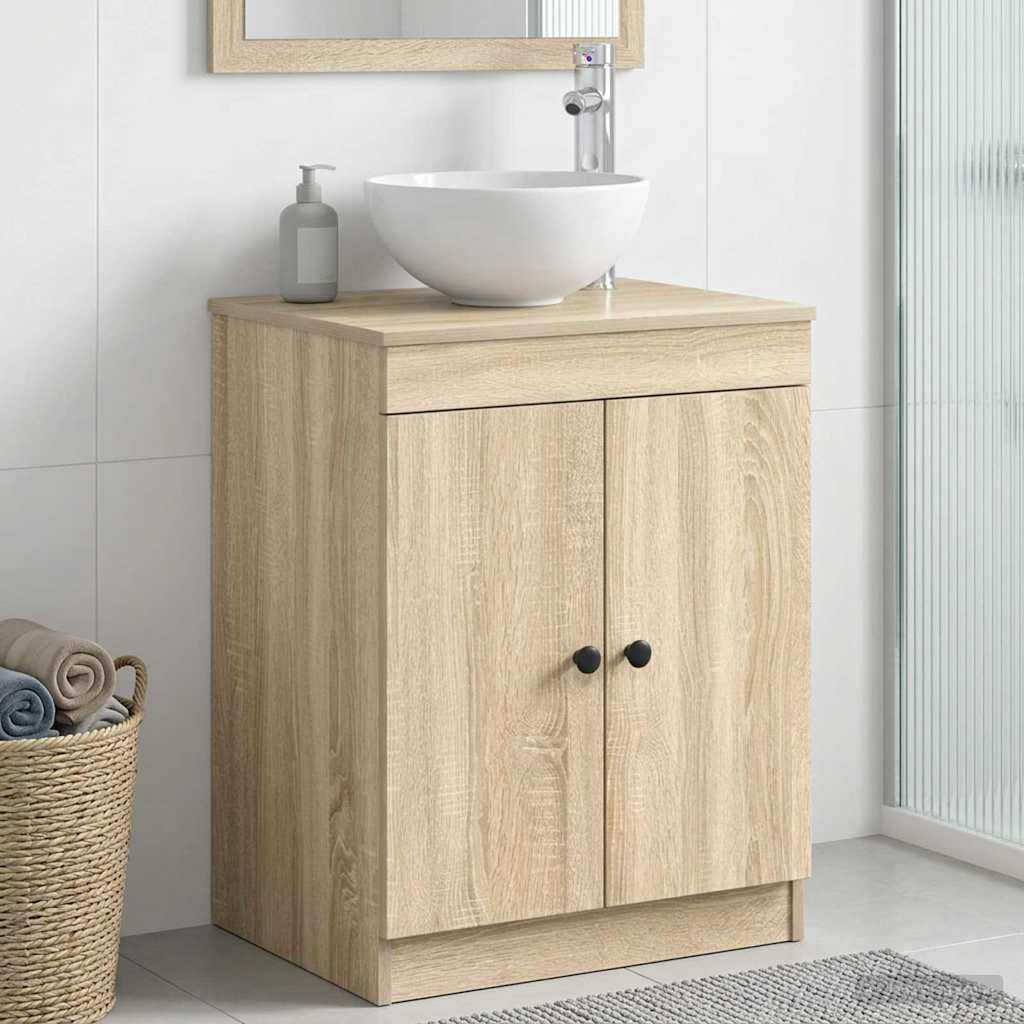 vidaXL Dulap de Baie Stejar Sonoma 54 x 41 x 70 cm Lemn prelucrat