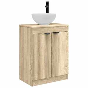 vidaXL Vannitoa kraanikauss Sonoma tamm 54 x 35 x 83 cm Tehispuit