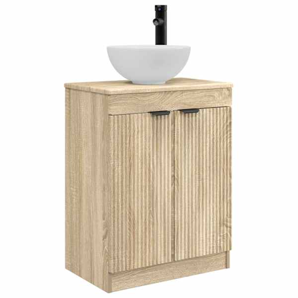 vidaXL Vannitoa kraanikauss Sonoma tamm 54 x 35 x 83 cm Tehispuit