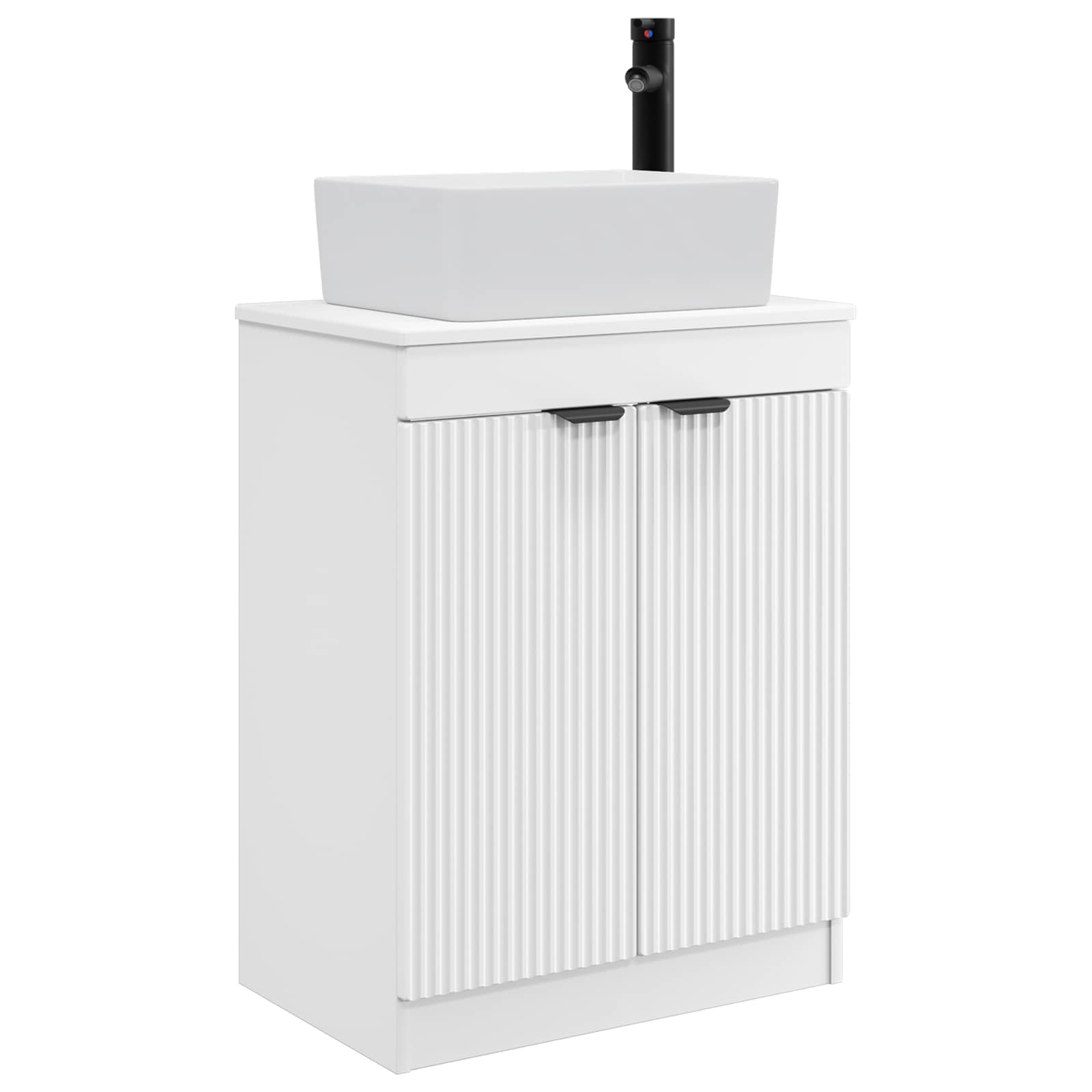 vidaXL Mobilă de baie cu chiuvetă Alb 54 x 35 x 83 cm Lemn prelucrat