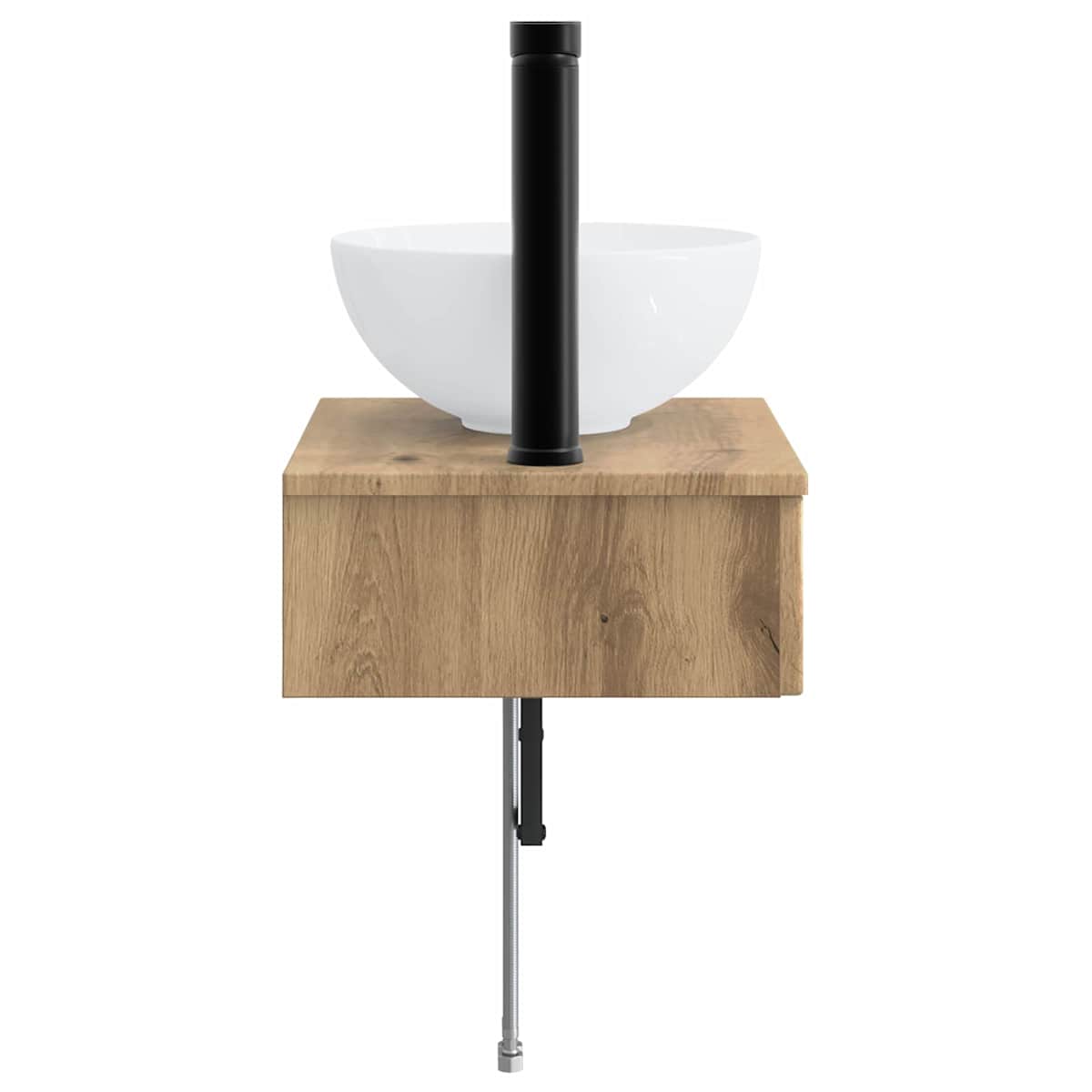 Vægmonteret vask 40 x 35 x 39 cm Konstrueret træ - Billede 4