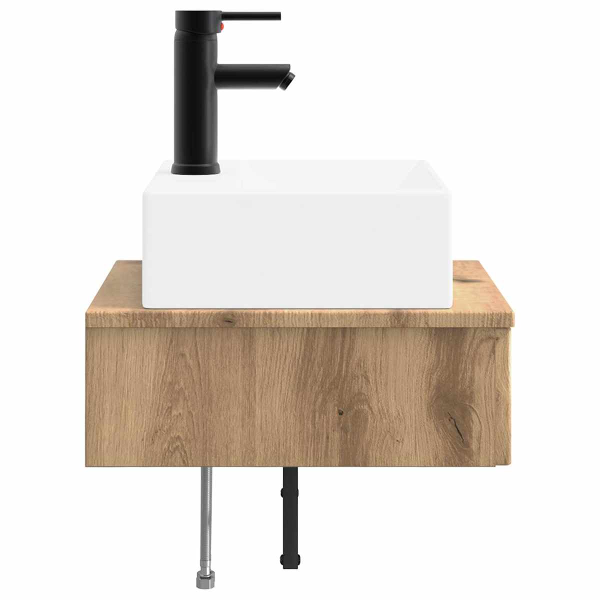 Vægmonteret vask 40 x 41 x 39 cm Konstrueret træ - Billede 4