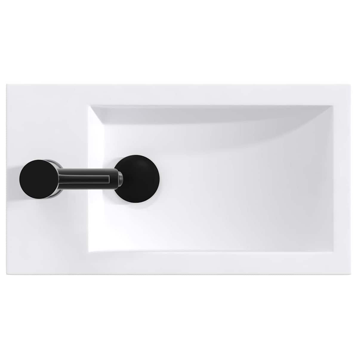 Vask med armatur og afløb 45,5 x 25,5 x 13 cm Keramik - Billede 7
