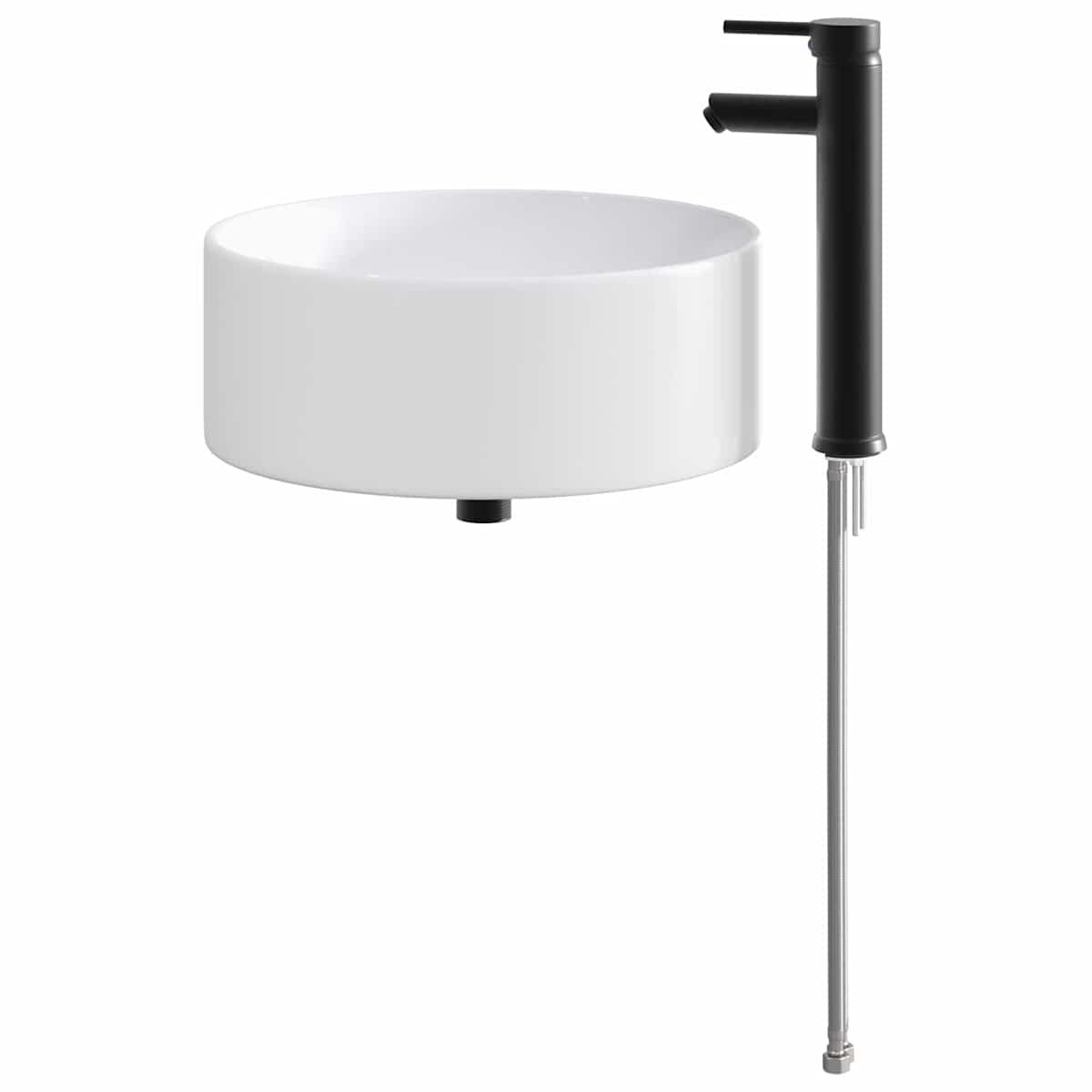 Vask med armatur og afløb 40,5 x 40,5 x 15,5 cm - Billede 6