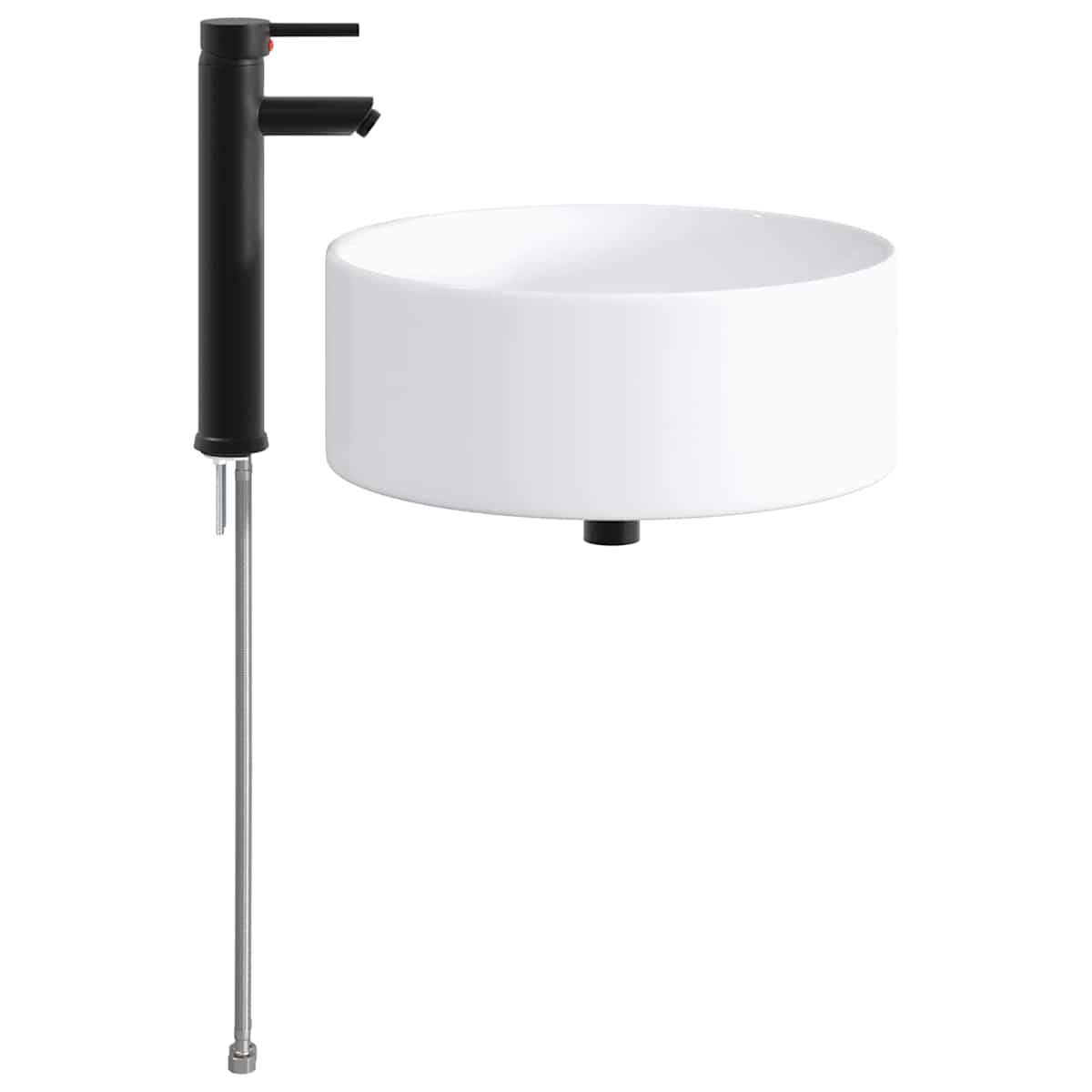 Vask med armatur og afløb 40,5 x 40,5 x 15,5 cm - Billede 5