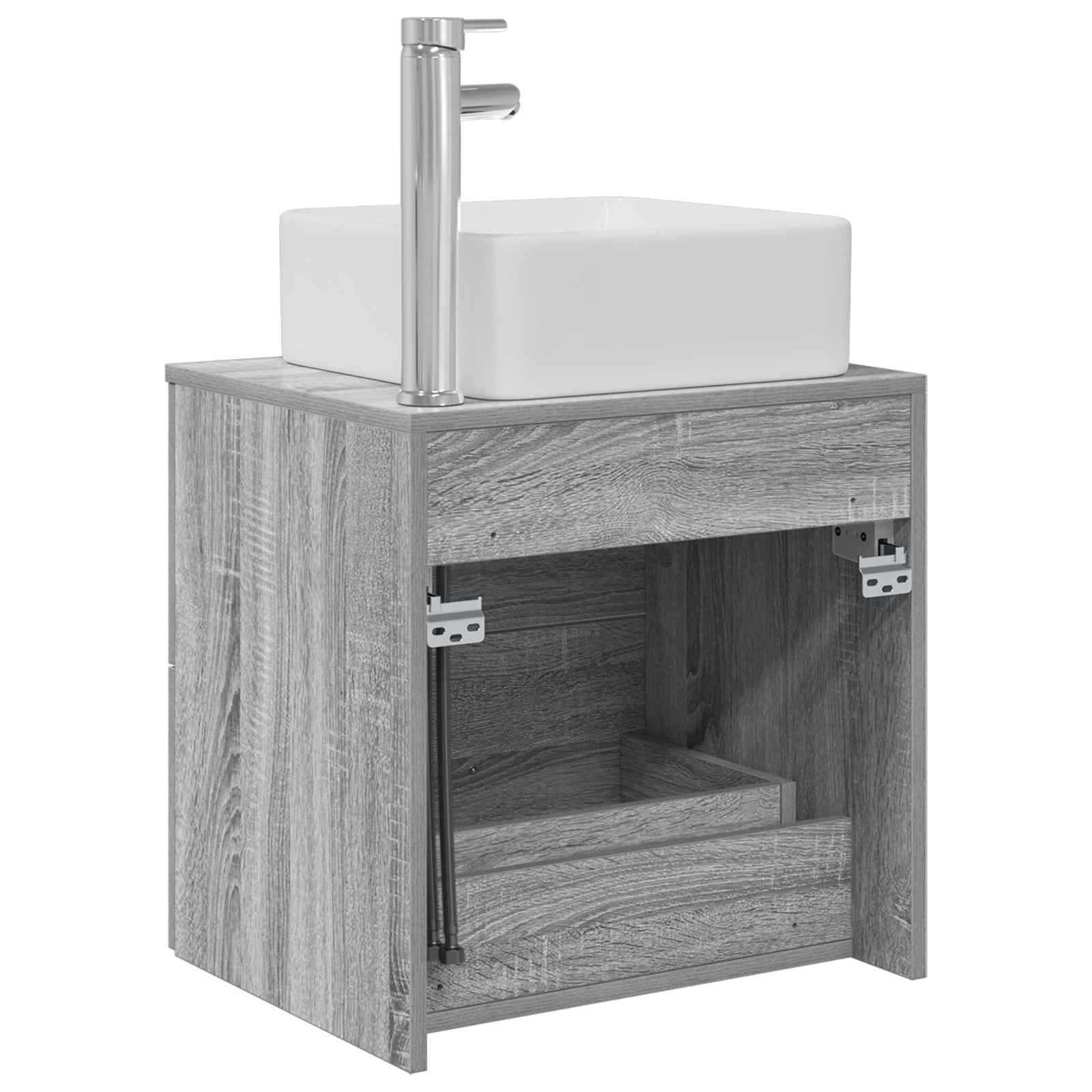 Umivalnik s pritrditev na steno Siva Sonoma 53 x 34,5 x 63 cm - slika 5