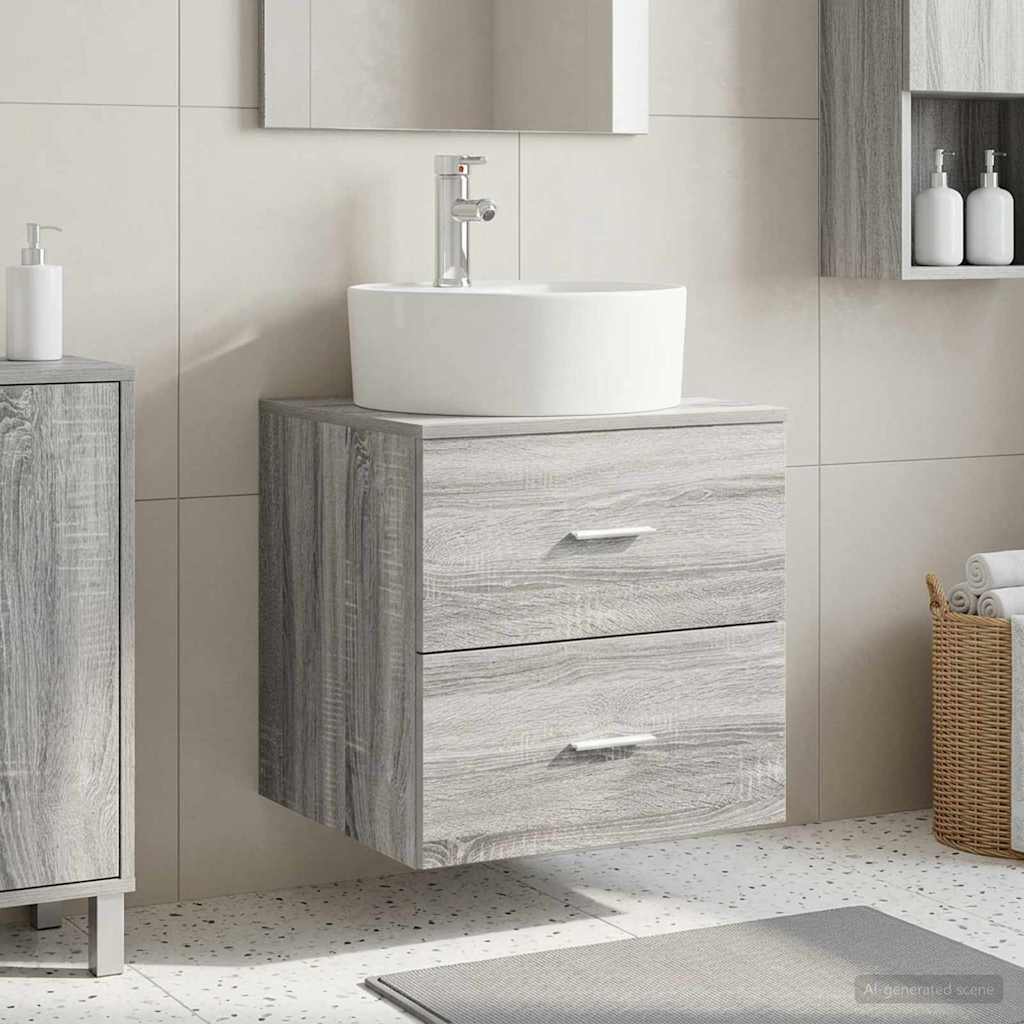 Umivalnik s pritrditev na steno Siva Sonoma 49,5 x 44,5 x 65 cm