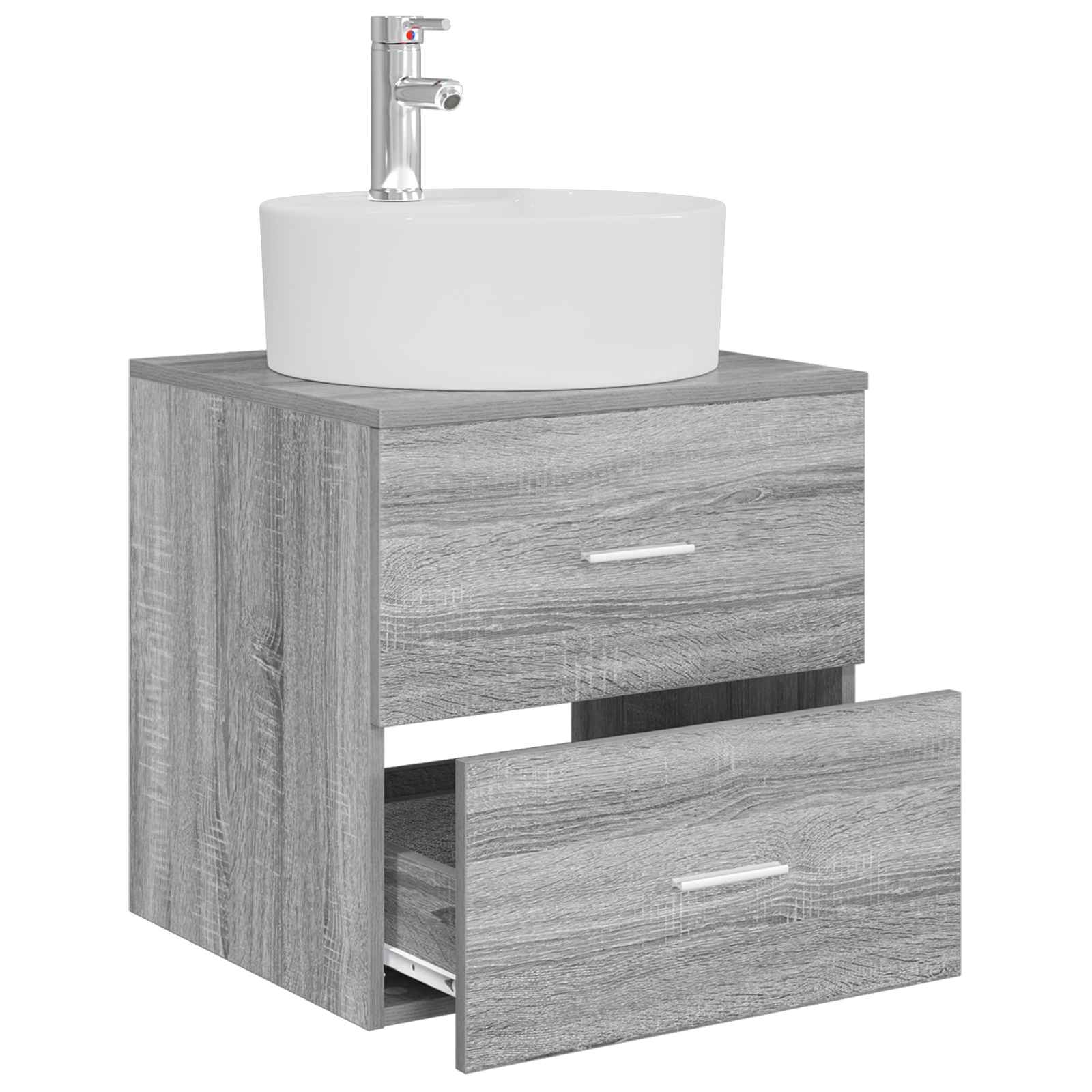 Umivalnik s pritrditev na steno Siva Sonoma 49,5 x 44,5 x 65 cm - slika 3