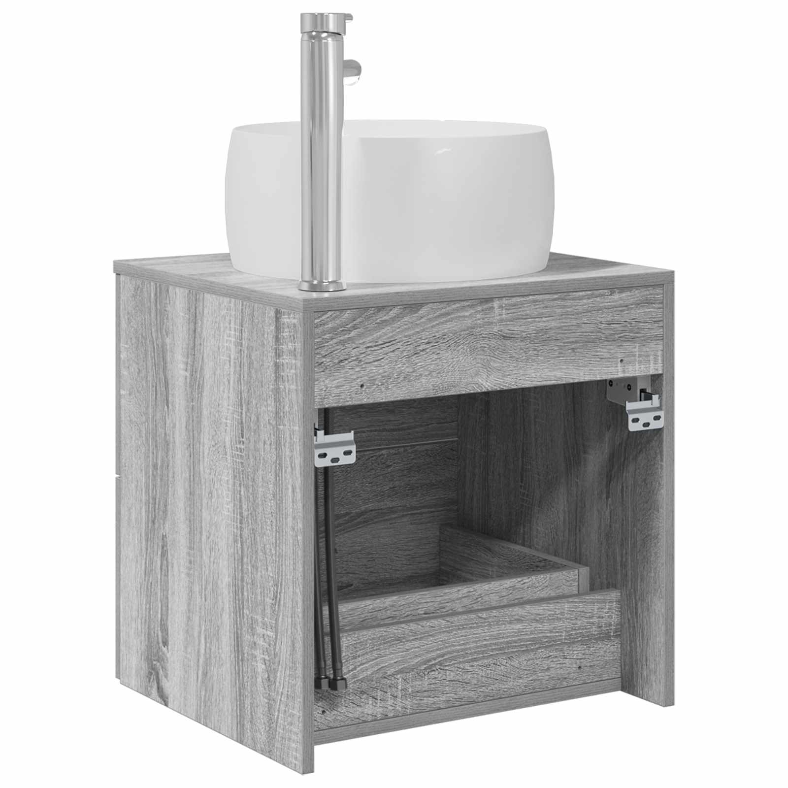 Umivalnik s pritrditev na steno Siva Sonoma 49,5 x 44,5 x 66 cm - slika 5