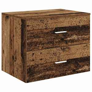 vidaXL Seinale kinnitatav vannitoo kapp Vana puit 62,5 x 44,5 x 50 cm
