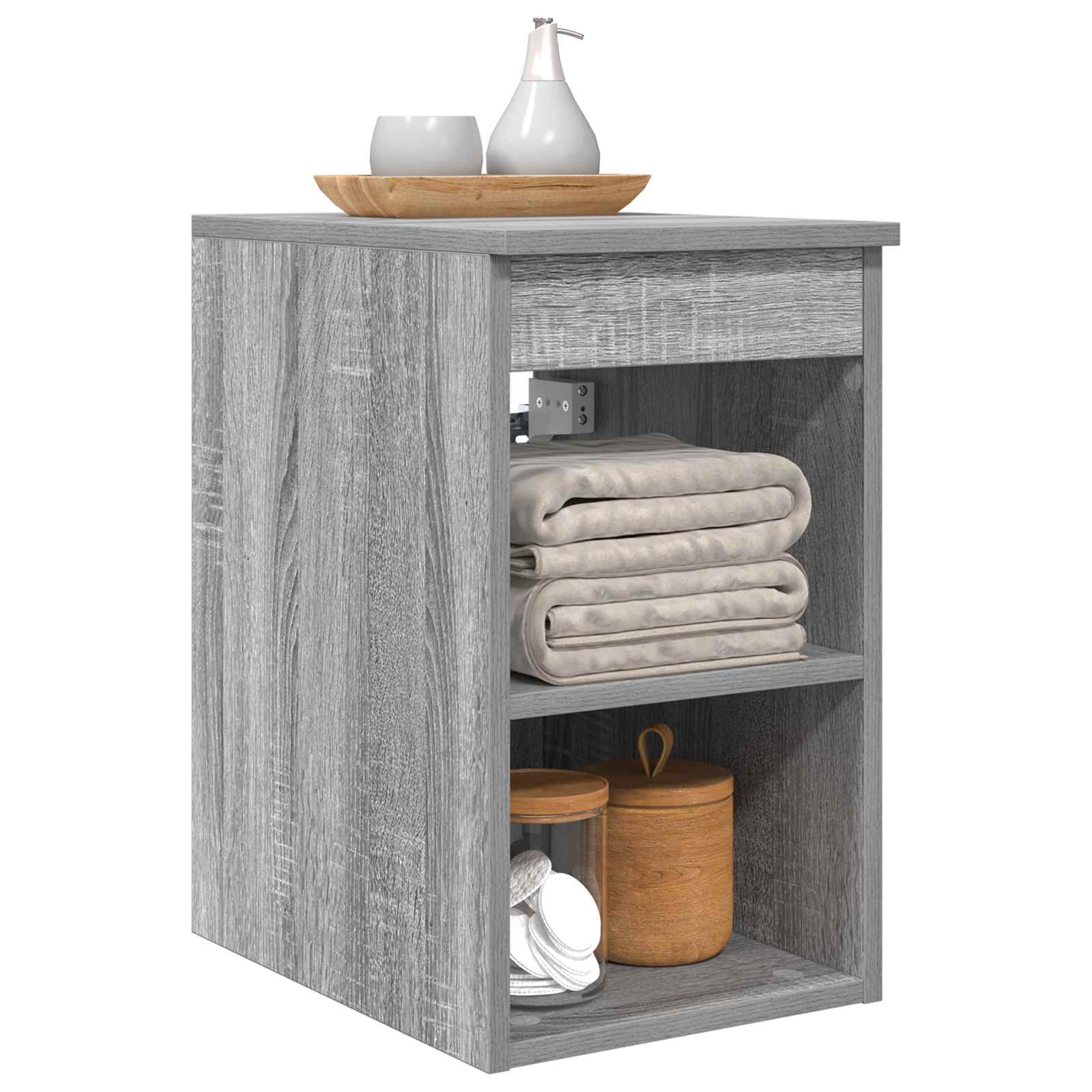 Kopalniška omarica vmes Siva Sonoma 30 x 44,5 x 50 cm - slika 3