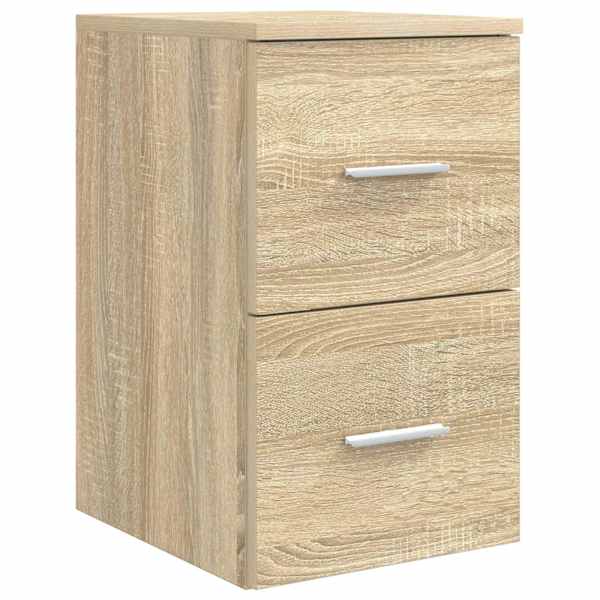 vidaXL Vannitoakapp Vahepealne Sonoma tamm 30 x 35 x 50 cm Tehispuit
