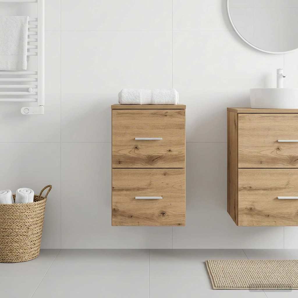 vidaXL Dulap de Baie Între Lemn vechi 30 x 41 x 50 cm Lemn prelucrat