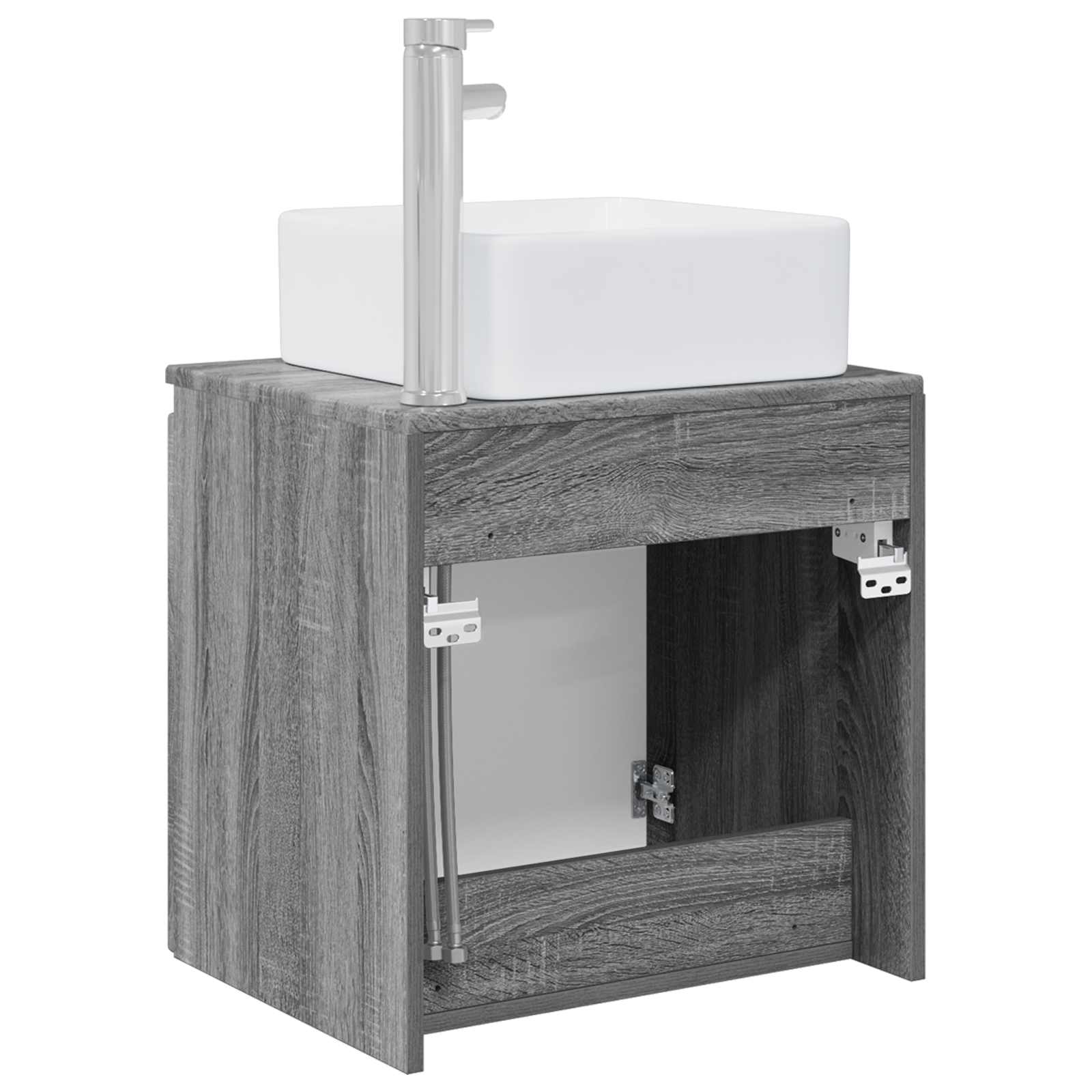 Umivalnik s pritrditev na steno Siva Sonoma 53 x 35 x 63 cm - slika 5