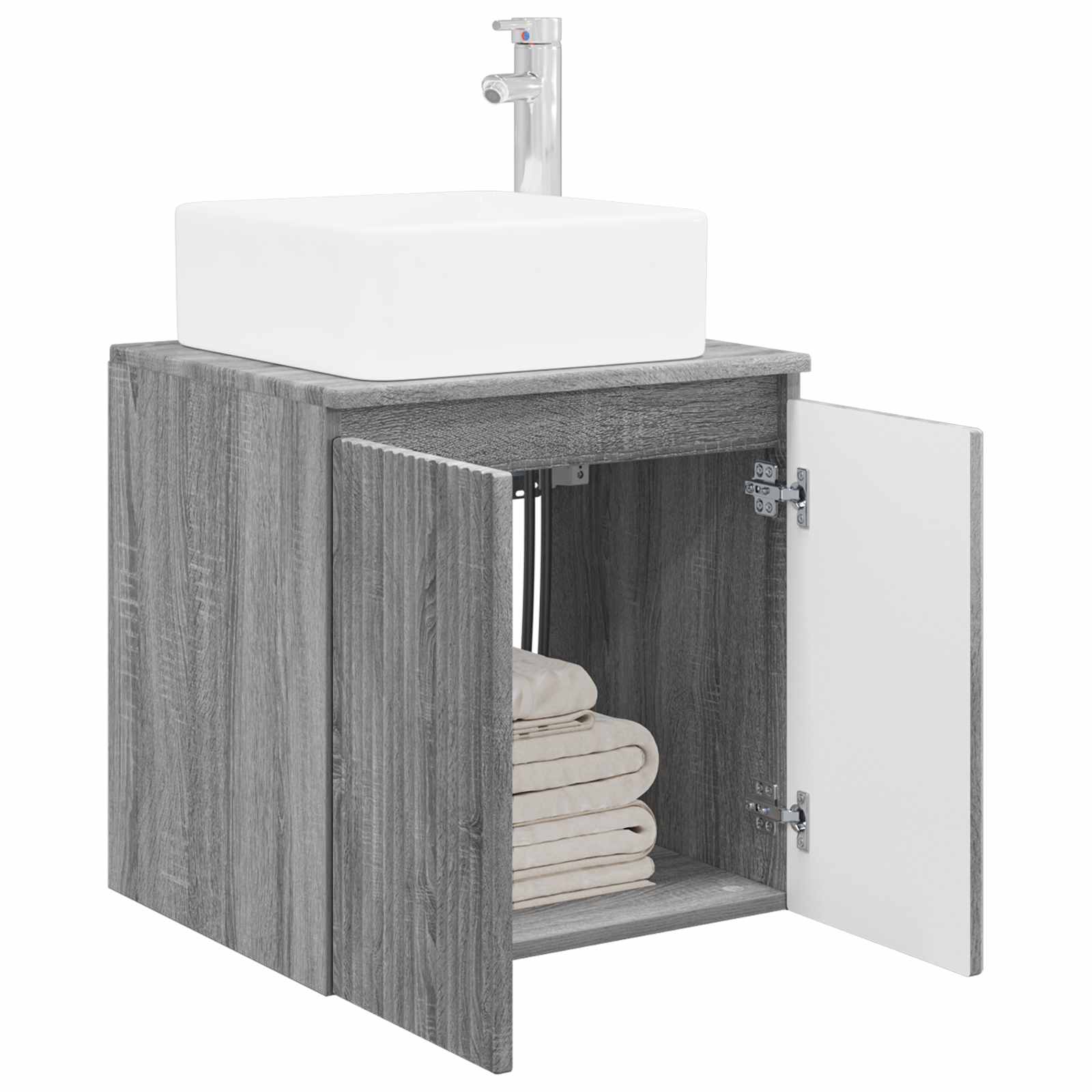 Umivalnik s pritrditev na steno Siva Sonoma 53 x 35 x 63 cm - slika 3