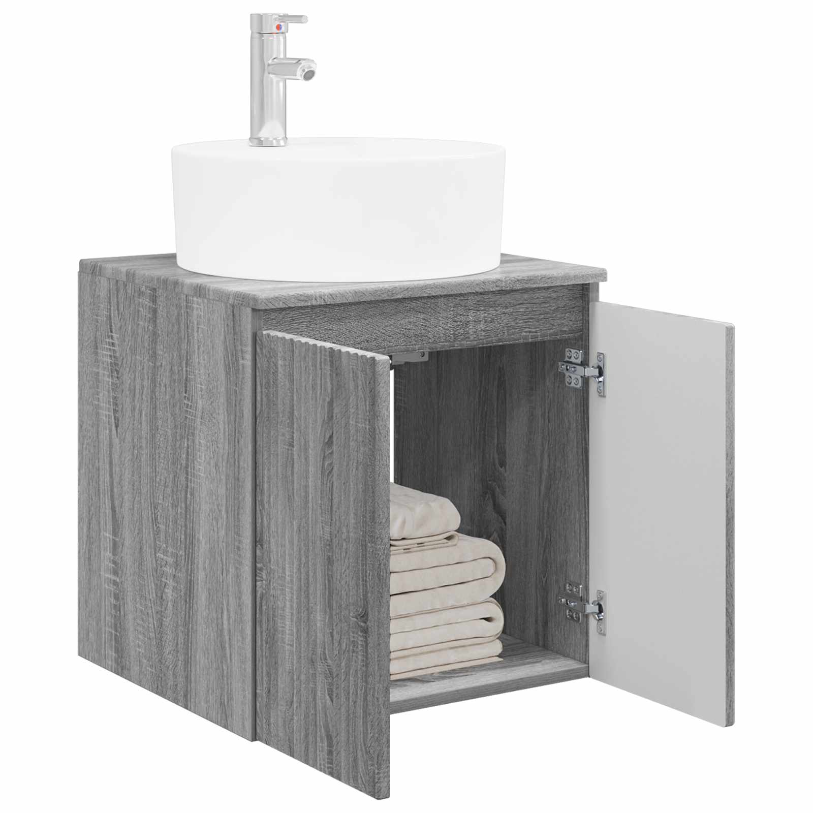 Umivalnik s pritrditev na steno Siva Sonoma 49,5 x 44,5 x 65 cm - slika 3