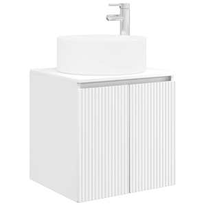 vidaXL Seinale paigaldatav valamu ja kapp Valge 49,5 x 44,5 x 65,5 cm