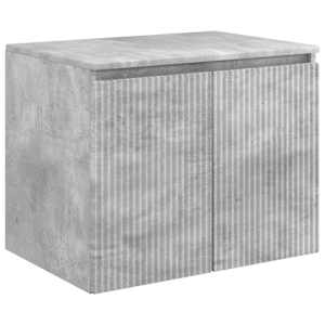 vidaXL Seinale kinnitatav vannitoikapp Betoonhall 62,5 x 44,5 x 50 cm