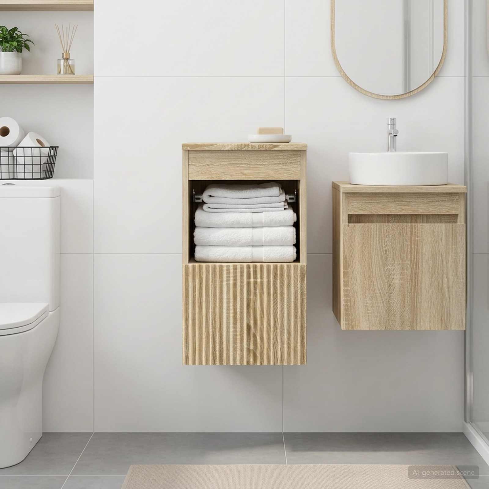 Mueble de Cuarto de Baño Roble Sonoma 30 x 35 x 50 cm