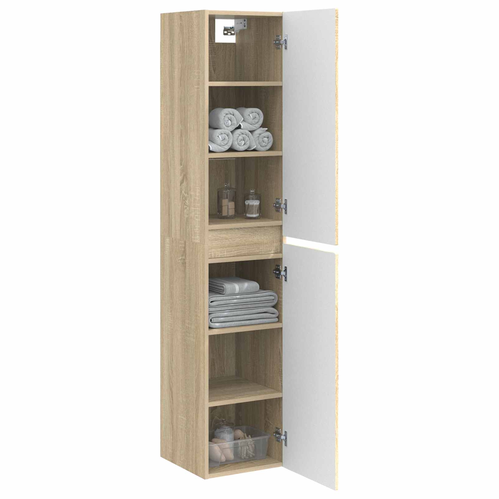 Omejen kabineta za kopalnico Sonoma hrast 33 x 34,5 x 160 cm - slika 3