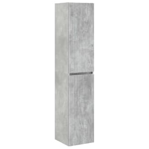 vidaXL Seinale kinnitatav vannitoikapp Betoonhall 33 x 34,5 x 160 cm