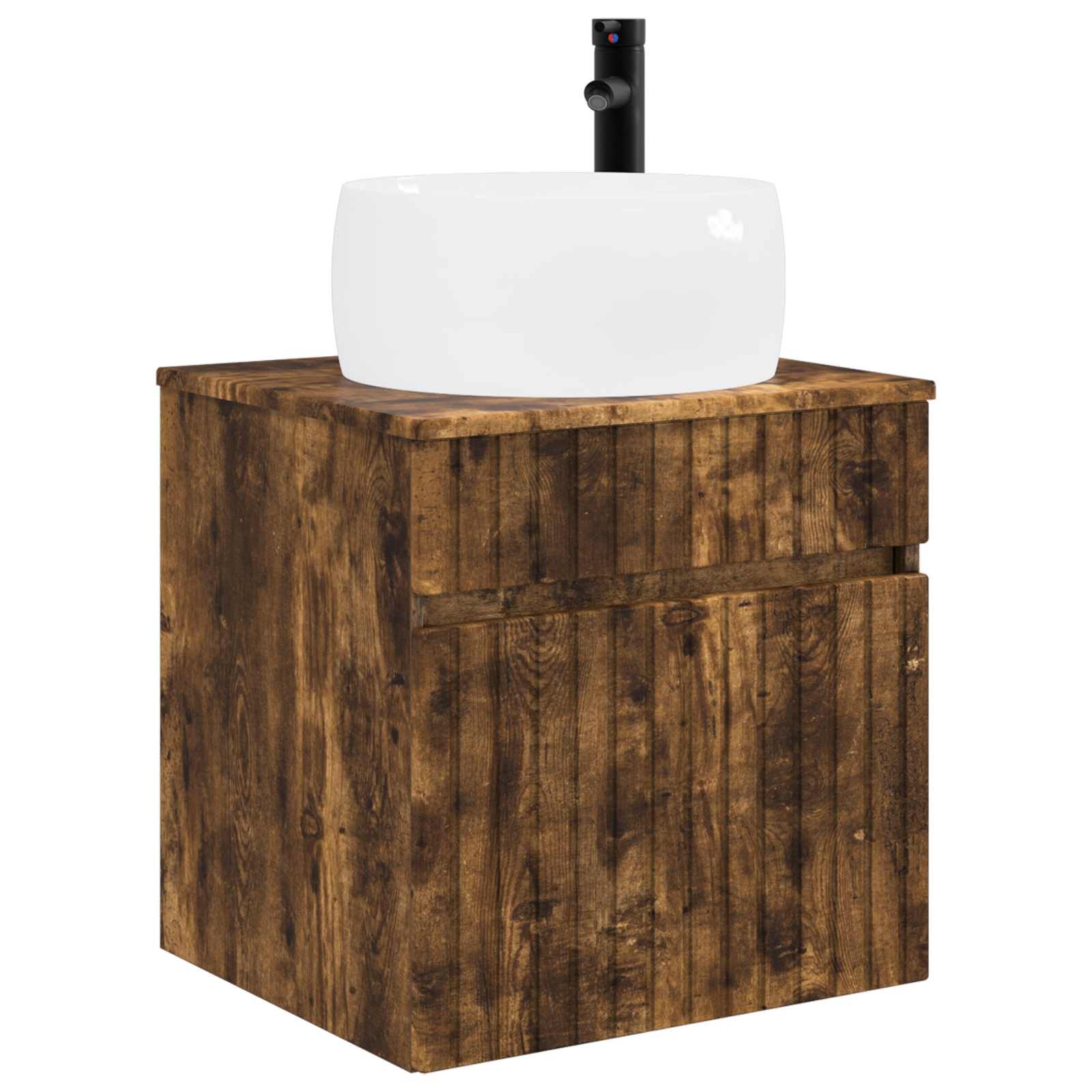 Visoka umivalnik s police Dimljen hrast 49 x 44,5 x 66 cm - slika 2