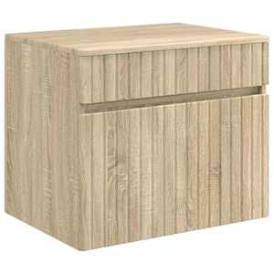 vidaXL Seinale kinnitatav vannitoikapp Sonoma tamm 59 x 44,5 x 50 cm