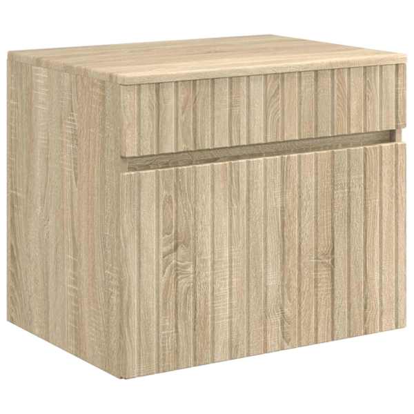 vidaXL Seinale kinnitatav vannitoikapp Sonoma tamm 59 x 44,5 x 50 cm