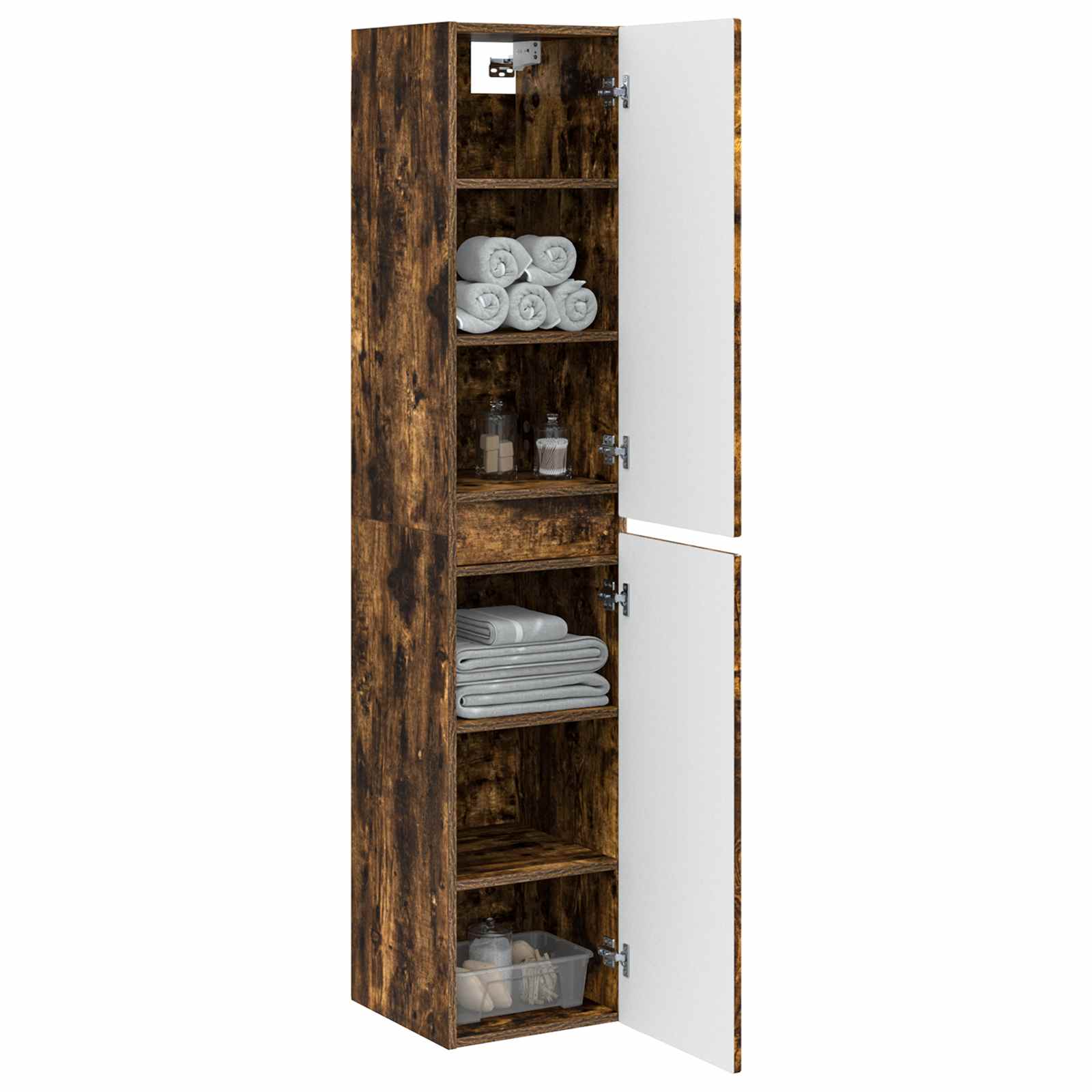 Omejen kabineta za kopalnico Dimljen hrast 33 x 34,5 x 160 cm - slika 3