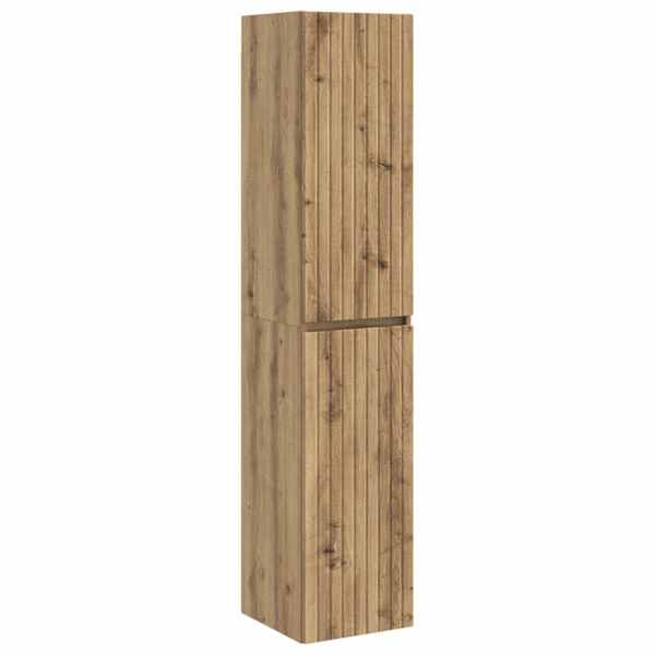 vidaXL Seinale kinnitatav vannitoikapp Artisan tamm 33 x 34,5 x 160 cm