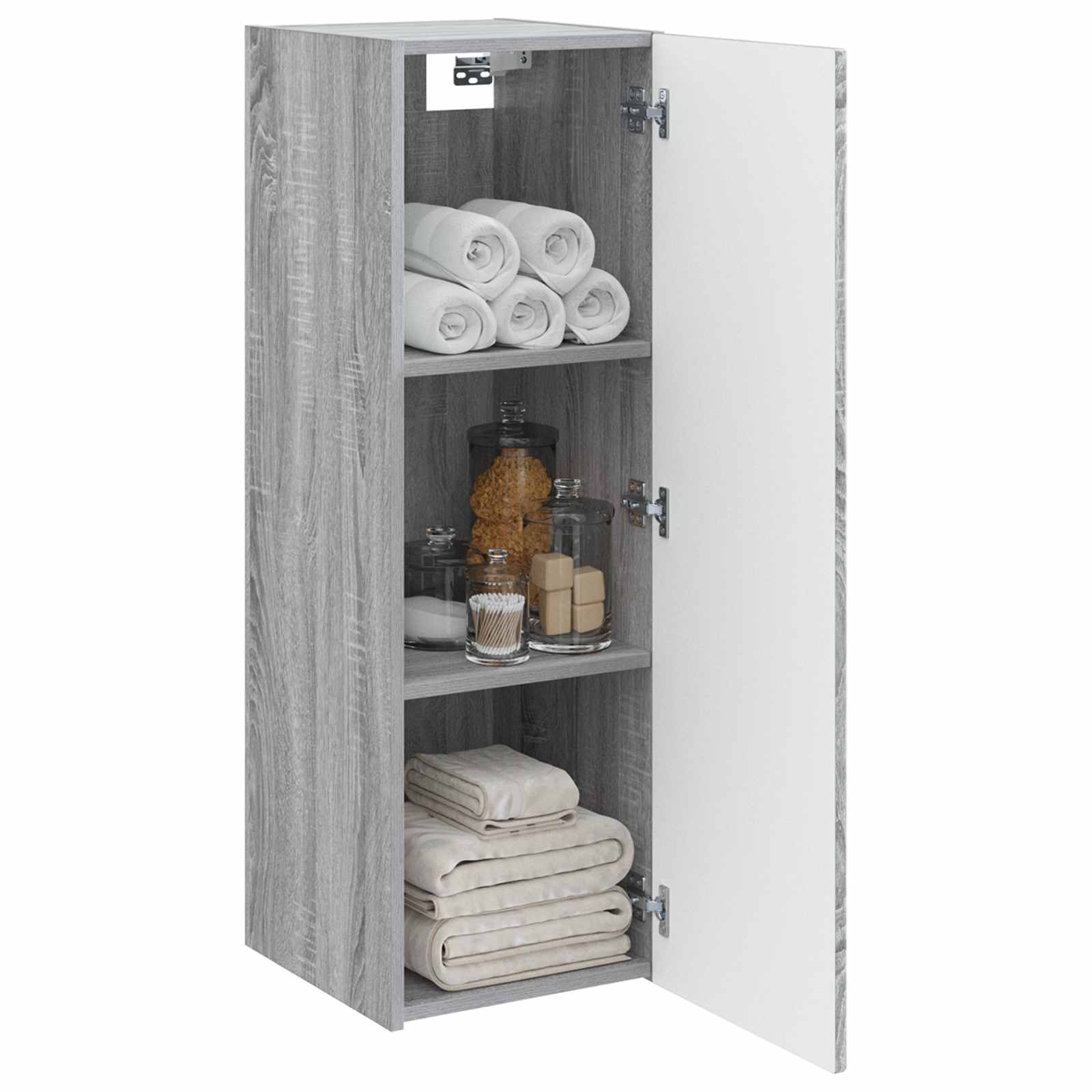 Omejen kabineta za kopalnico Siva Sonoma 33 x 34,5 x 100 cm - slika 3