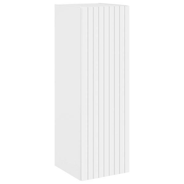 vidaXL Seinale kinnitatav vannitoikapp Valge 33 x 34,5 x 60 cm