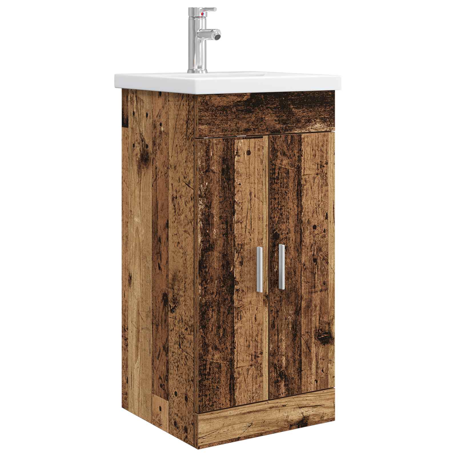 vidaXL Mobilă de baie cu chiuvetă Lemn vechi 42 x 40 x 84,5 cm