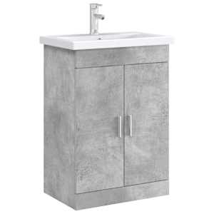 Koupelnová skříňka pod umyvadlo Betonově šedá 56 x 37,5 x 81 cm - obrázek 3