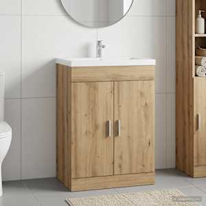 Kopalniški kabinet pod umivalnikom Artisan hrast