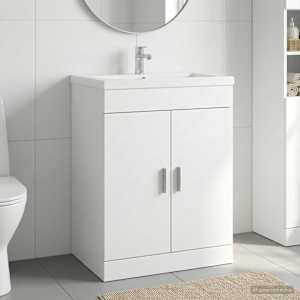 Kopalniški kabinet pod umivalnikom Bela 78,5 x 37,5 x 81 cm