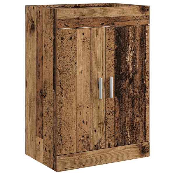 vidaXL Vannitoa all oleva kraani kapp Vana puit 78,5 x 37,5 x 81 cm