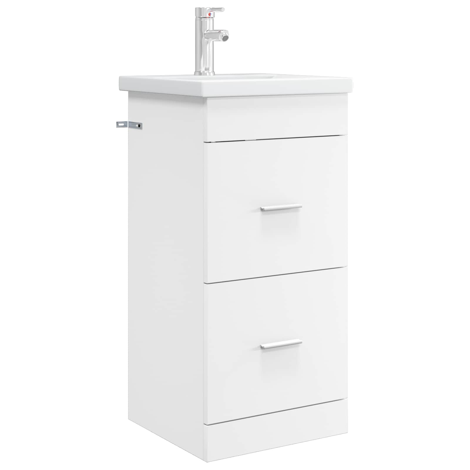 vidaXL Mobilă de baie cu chiuvetă Alb 42 x 40 x 84,5 cm Lemn prelucrat