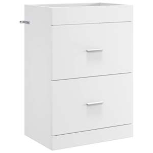 vidaXL Vannitoa all oleva kraani kapp Valge 56 x 37,5 x 81 cm