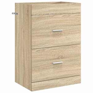 vidaXL Vannitoa all oleva kraani kapp Sonoma tamm 56 x 37,5 x 81 cm