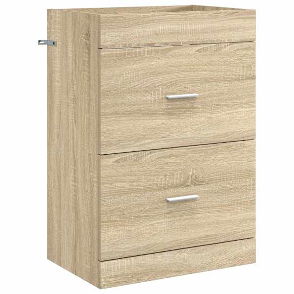 vidaXL Vannitoa all oleva kraani kapp Sonoma tamm 56 x 37,5 x 81 cm