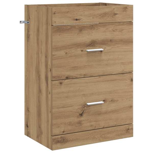 vidaXL Vannitoa all oleva kraani kapp Artisan tamm 56 x 37,5 x 81 cm