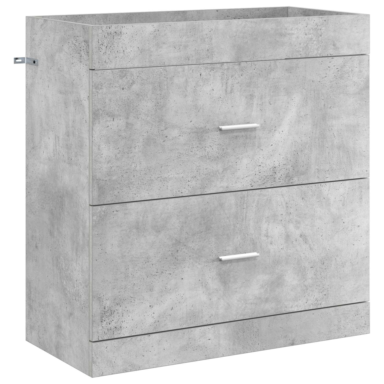 vidaXL Dulap sub chiuvetă pentru baie Gri Beton 78,5 x 37,5 x 81 cm